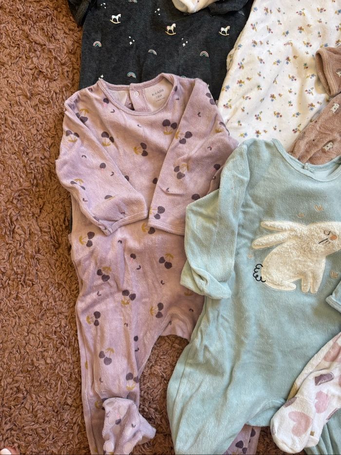 Lots de pyjamas hiver bébé fille - photo numéro 5