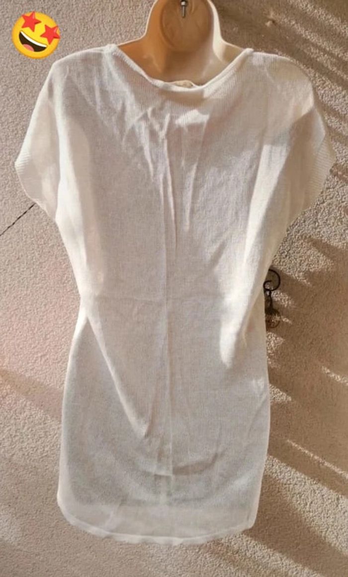 Pull en maille fine motif Tigre taille S - photo numéro 6