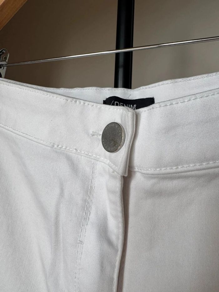 Pantalon type jean skinny blanc élastique 10 Denim - photo numéro 2