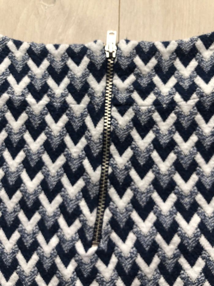 Top bleu grain de malice taille L imprimé géométrique - photo numéro 5