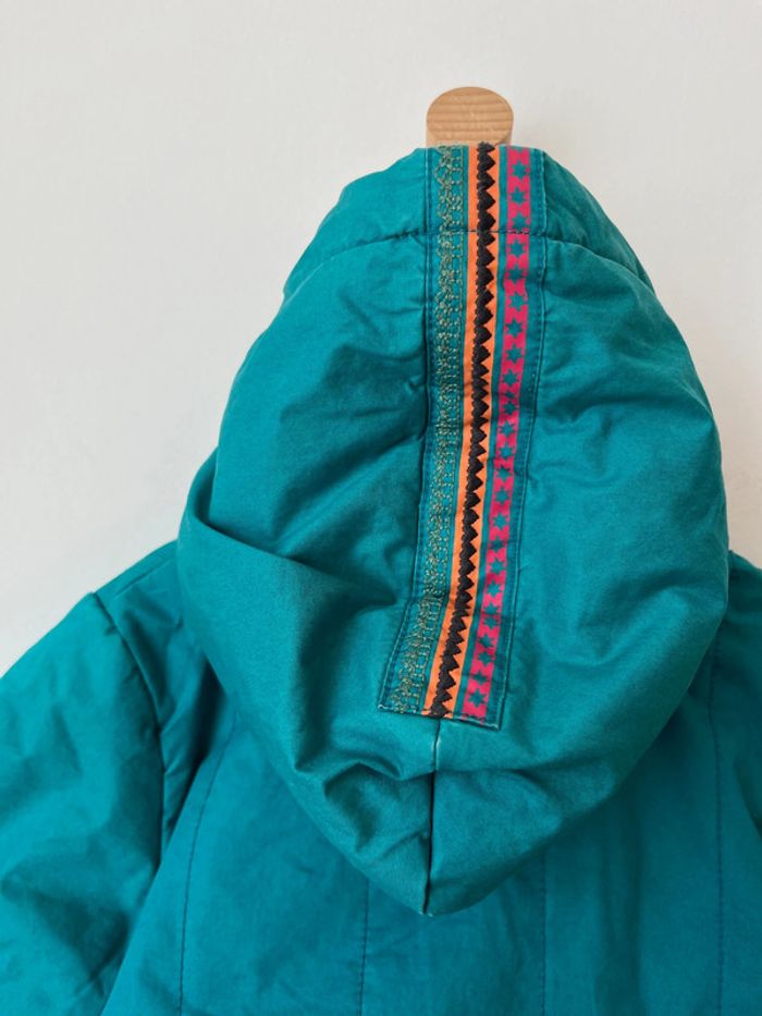 Ensemble parka à capuche turquoise + bonnet + moufles - Catimini 6 mois - photo numéro 10