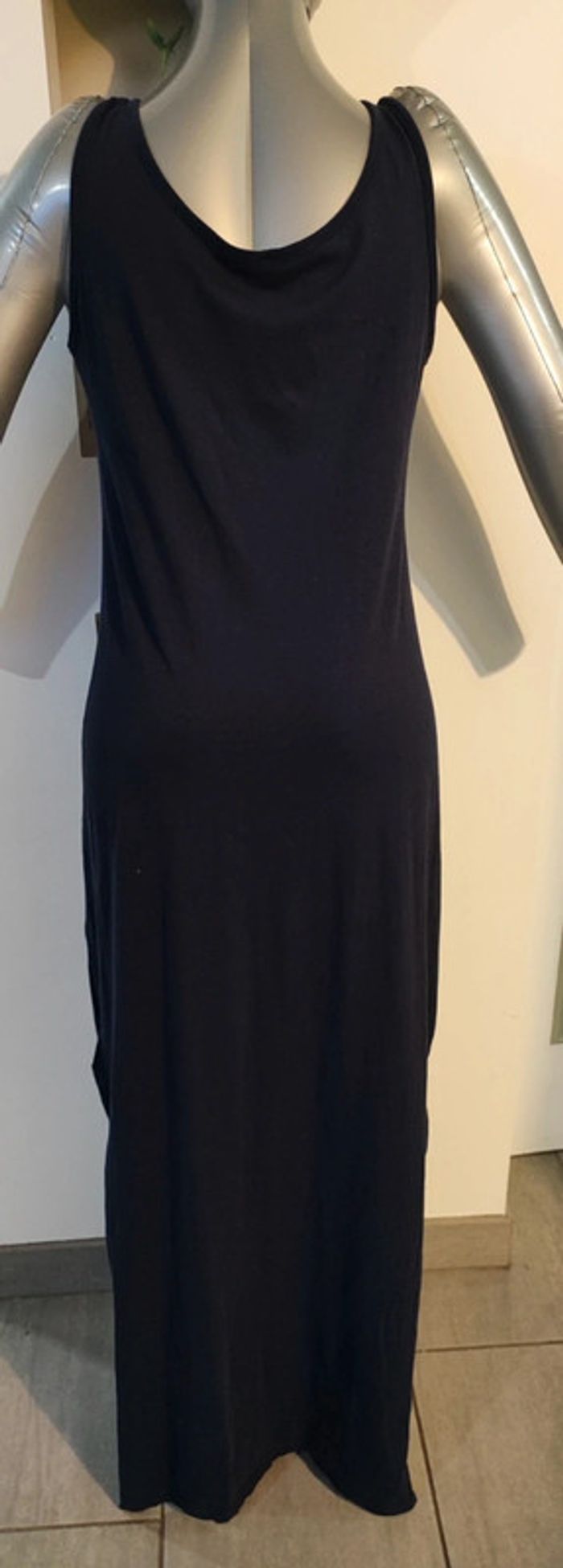 Robe longue bleue à bretelles T:L - photo numéro 7