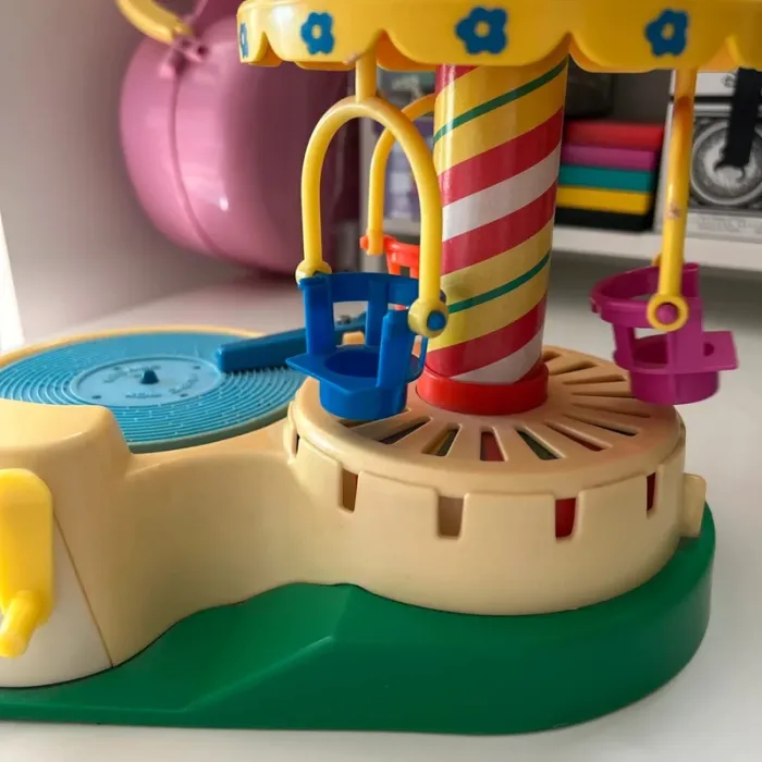 Manège à disques carrousel musical fisher price vintage - photo numéro 6