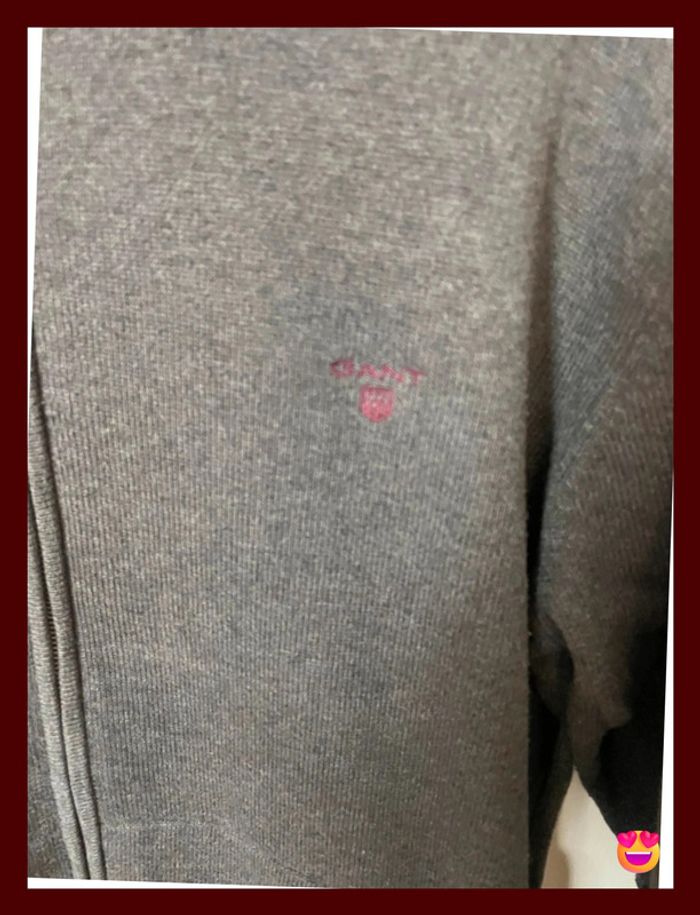 Gilet Gant – Taille XXL – Gris – 100 % coton – Homme - photo numéro 4