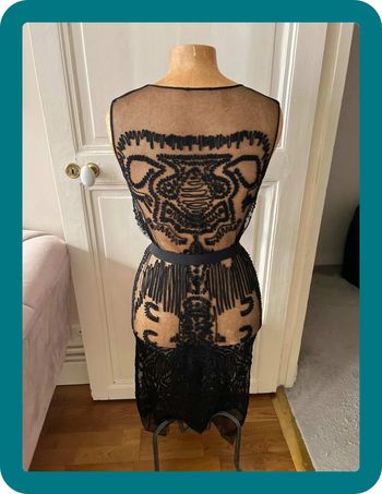 Robe mi-longue en tulle brodé XXS - Runway Max Azria