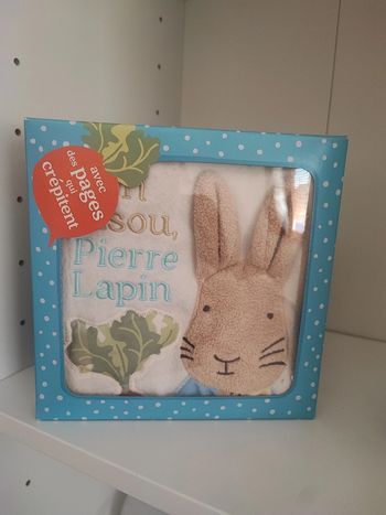 Livre à toucher tout doux pierre lapin