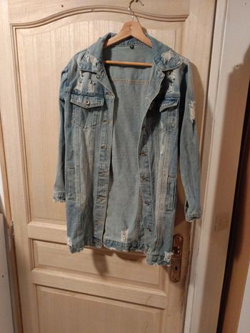 Veste en jean destroy