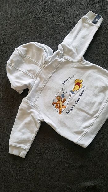 Veste zippé bleu clair taille 12mois Disney Winni