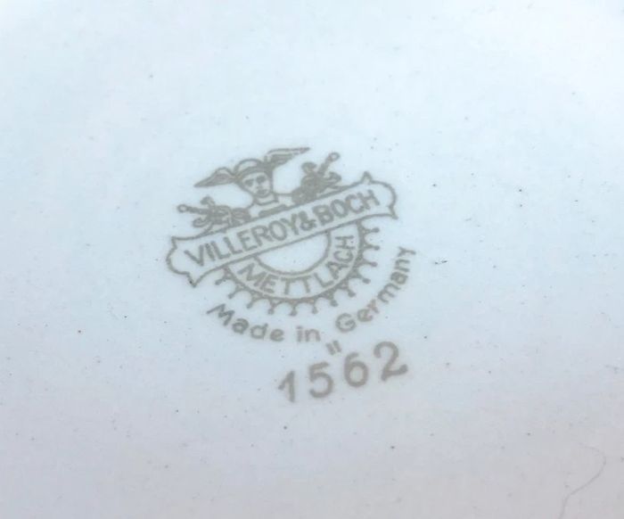 Assiette creuse Faïence Villeroy & Boch Mettlach Modèle 1562 - photo numéro 3
