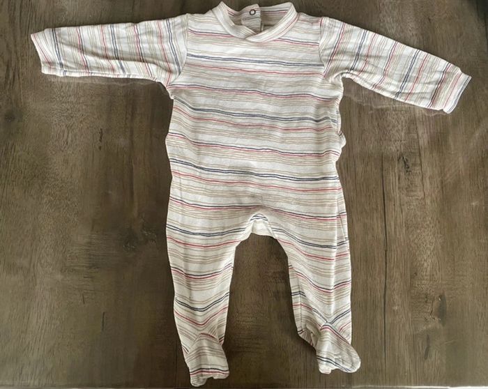 Lot de 3 pyjamas coton 1 mois - photo numéro 3