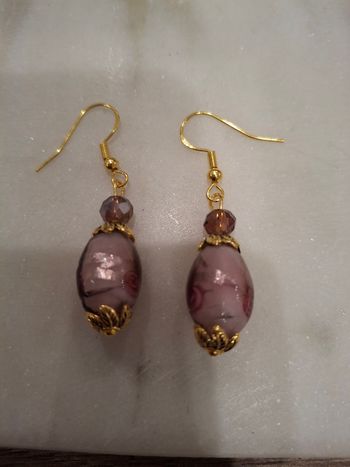 Boucles d'oreilles en verre de Murano 