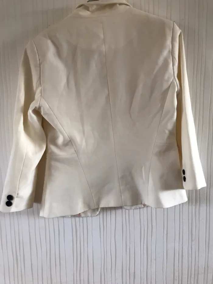 Veste blanche Bershka S - photo numéro 5