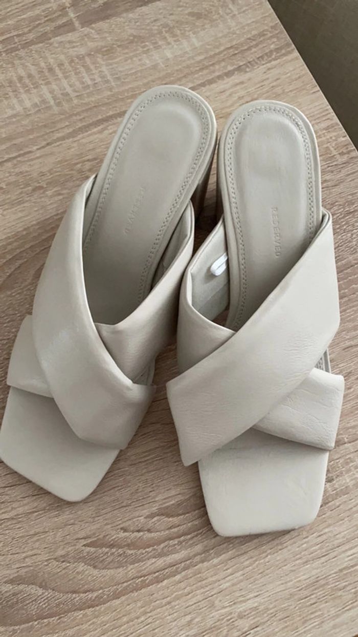 Mules à talon neuve taille 39 - photo numéro 2