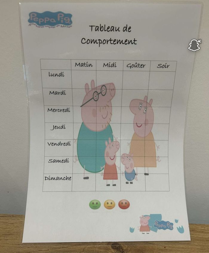 Tableau comportement enfants - photo numéro 3