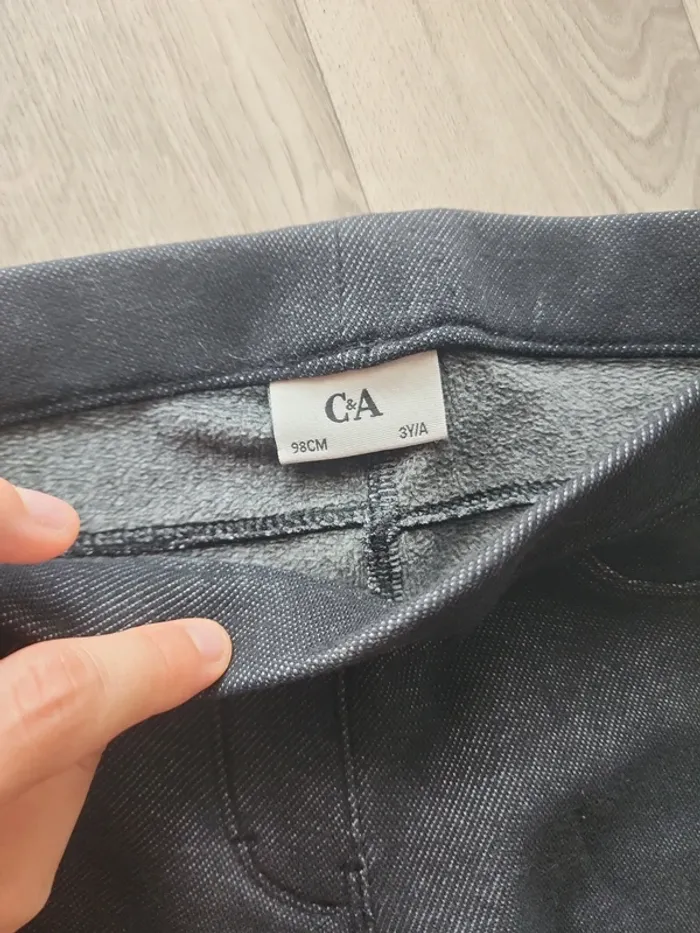 Lot 2 leggings jeggings chaud 3 ans - photo numéro 6