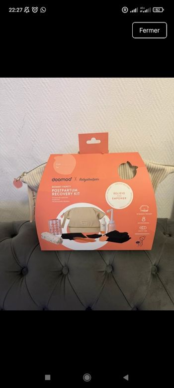 Trousse doomoo x Babytoutprix vanity kit de maternité post-partum neuf