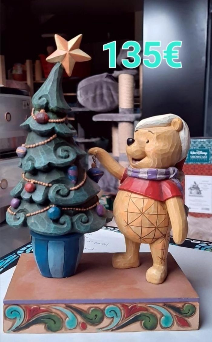 Figurine Disney traditions très rare winnie sapin