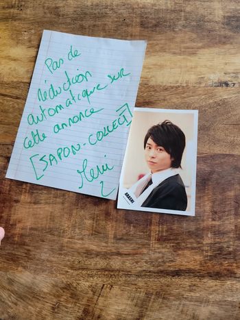 Carte arashi groupe japonais musique photo officiel Japon