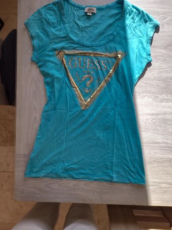 T-shirt turquoise T M 38