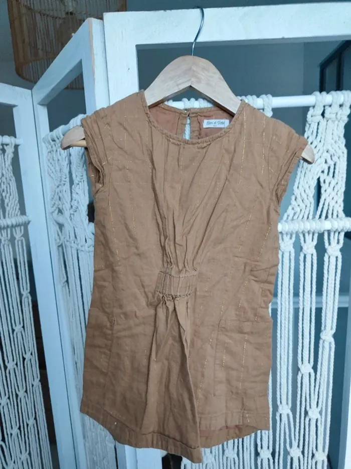 Robe marron et dorée - photo numéro 2
