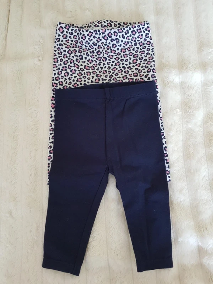 2 leggings fille 6 mois lot ou unitaire
