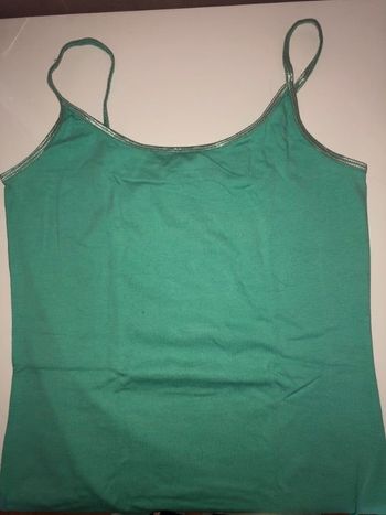 Top à bretelles turquoise