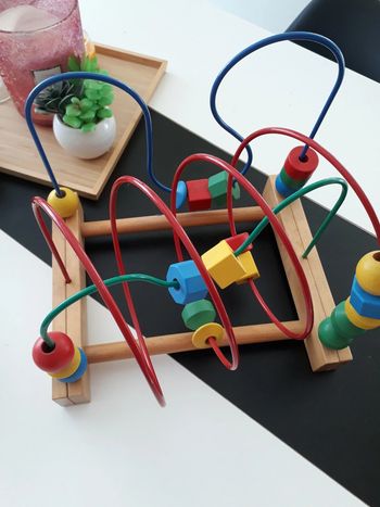 Jeu d'éveil en bois🌿🌈