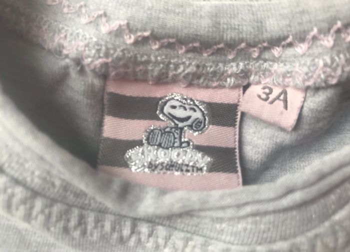 Tee shirt 3 ans Snoopy - photo numéro 3