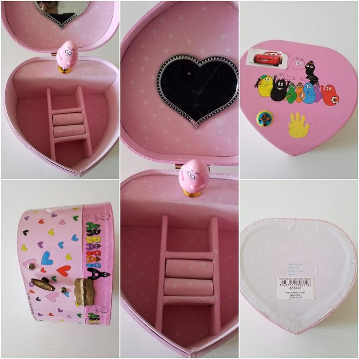 Coffre à bijoux musical avec miroir