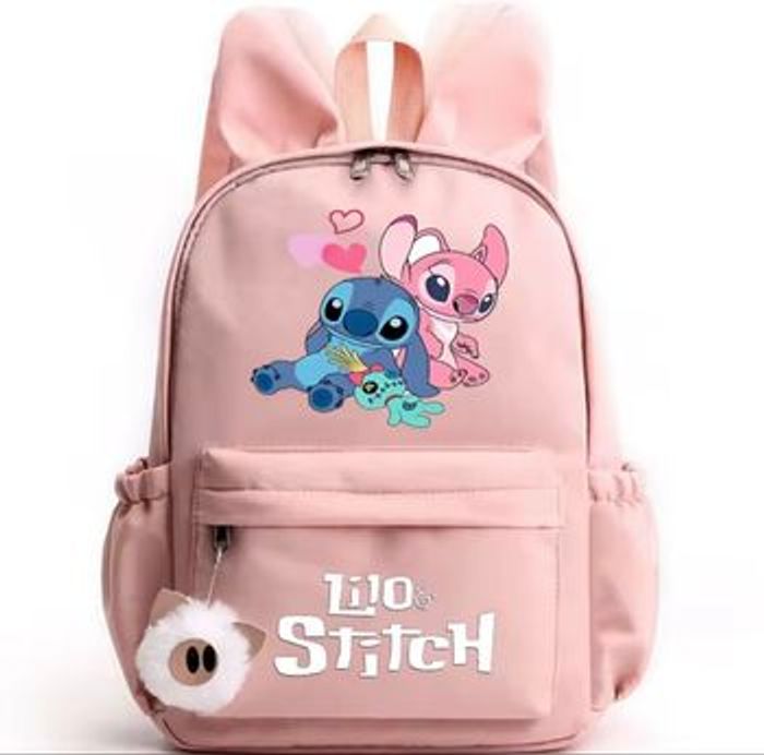 Sac à dos rose pale STITCH pour filles  (38 X 28 x 11 cm) Neuf juste déballé pour la photo - photo numéro 3