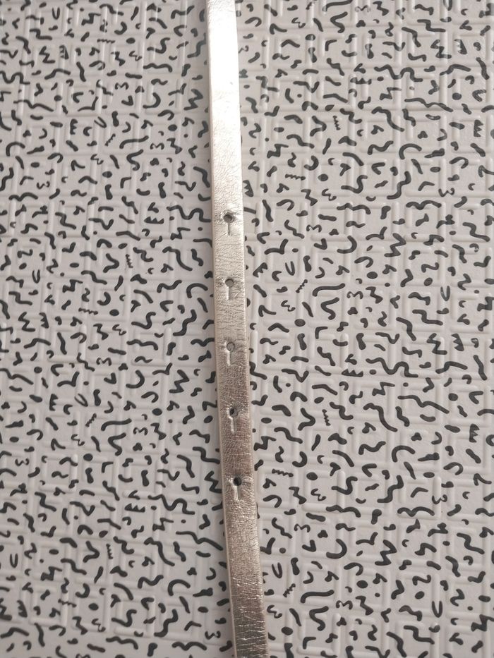 Ceinture fine argentée femme avec nœud - photo numéro 3