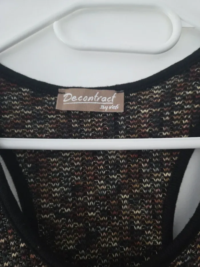 Débardeur femme maille crochet marron TBE taille 42 decontract - photo numéro 2