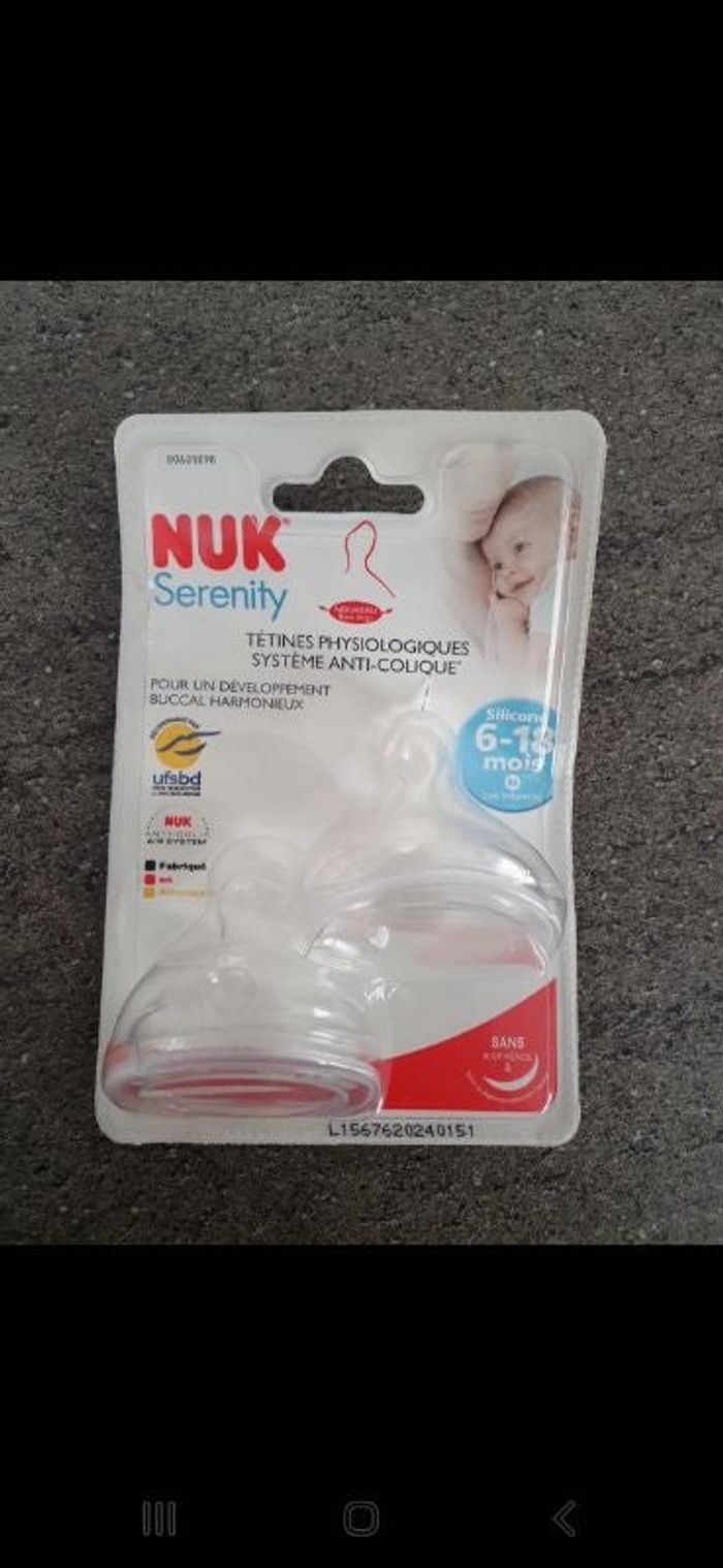 Lot de 2 tétines 6-18 mois