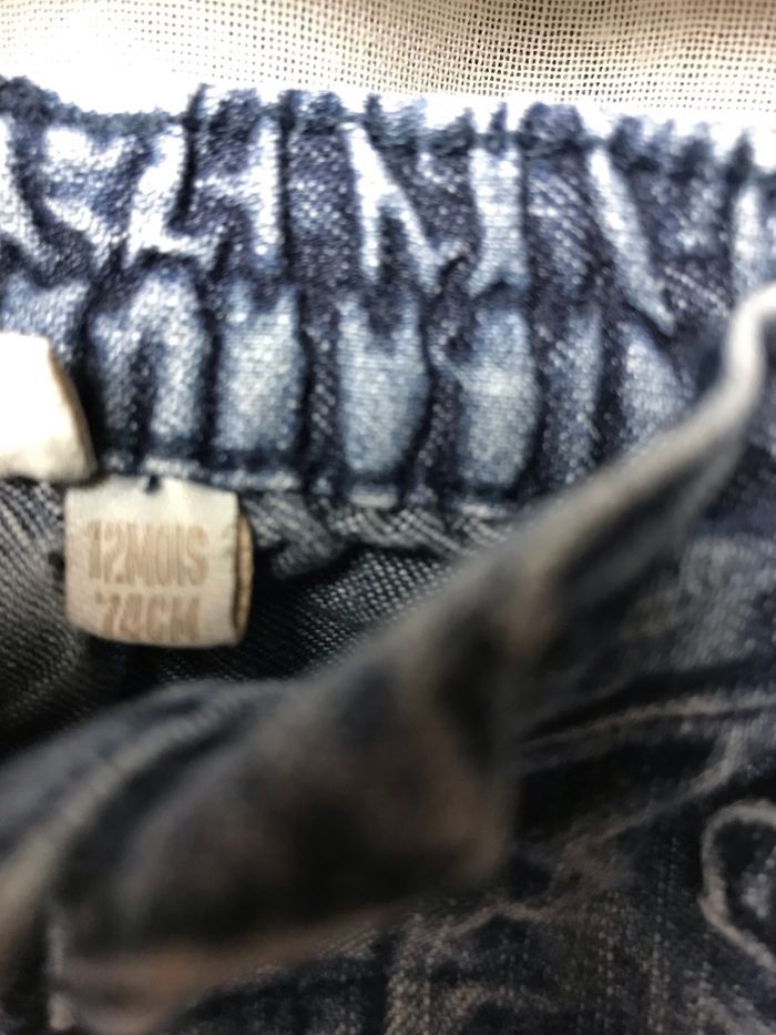 Jeans fleurs roses 12 mois tape à l’œil - photo numéro 3