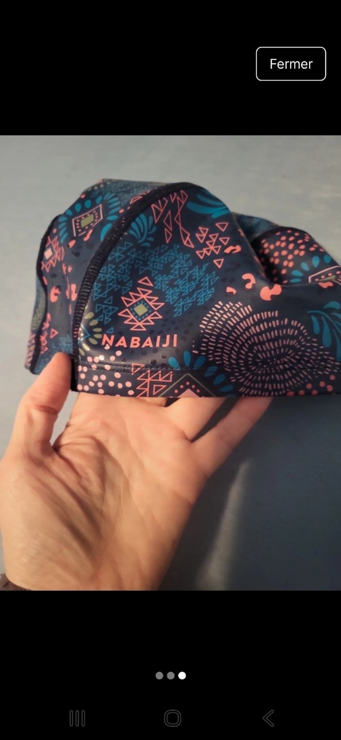 Bonnet de bain fille ,56,60 cm,nabaji - photo numéro 3