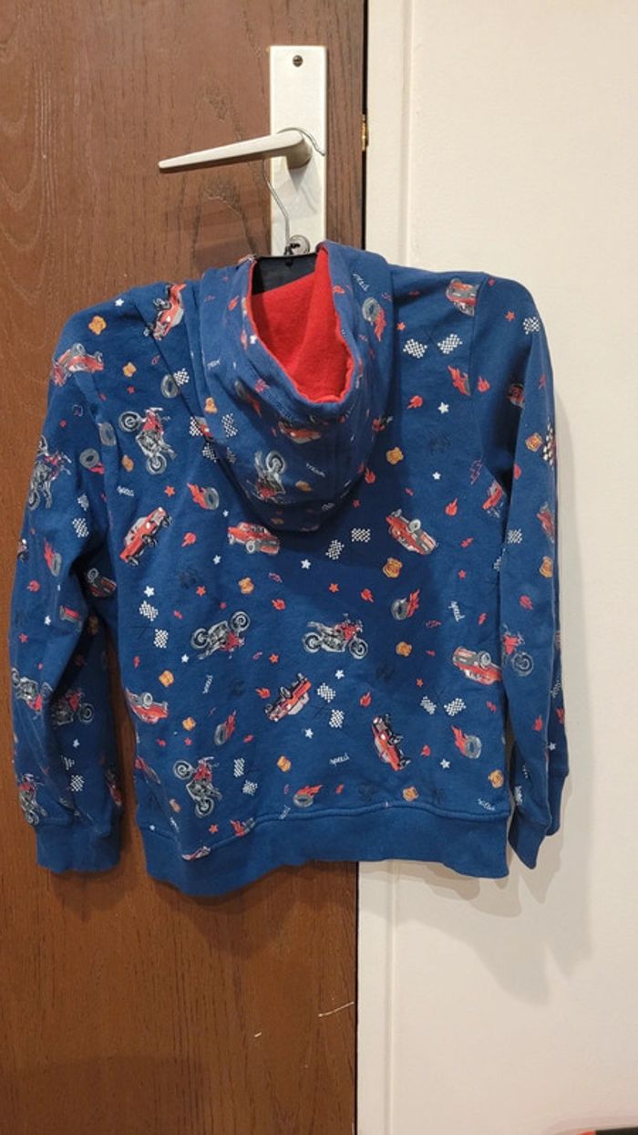 Veste sweat manches longues zippée 8 ans - photo numéro 3