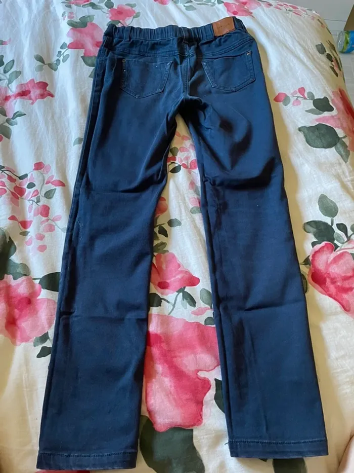 Pantalon Jean Tregging bleu foncée Cyrillus - photo numéro 2