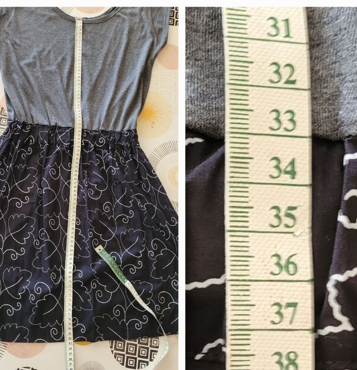 Lot 3 Robes TFr38/TM-Nina Carter Robe en Jean Bleu- Shein Col V & Play Bimatières Jersey et Tissu - photo numéro 7