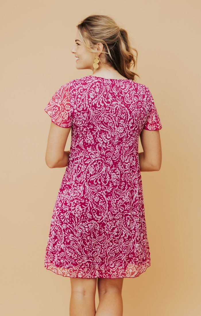 Robe plissée - taille 46 - Armand Thiery (pivoine) - photo numéro 9