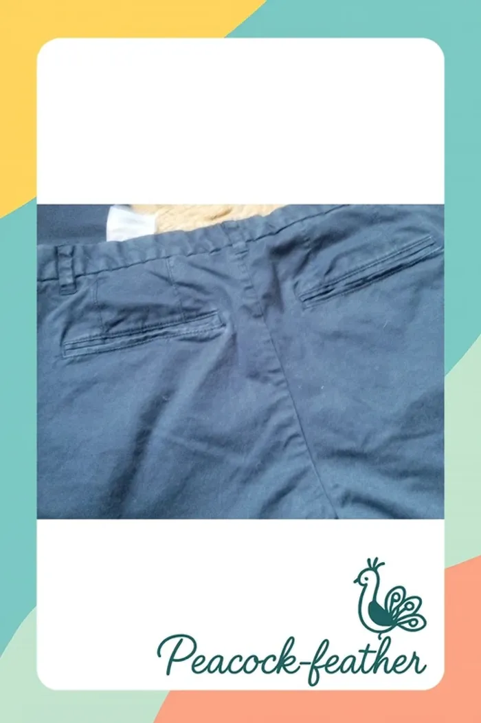 Pantalon Chino bleu smog 40 - photo numéro 12