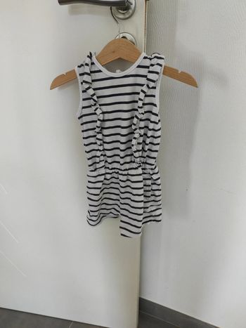 Combi short marinière 9 mois