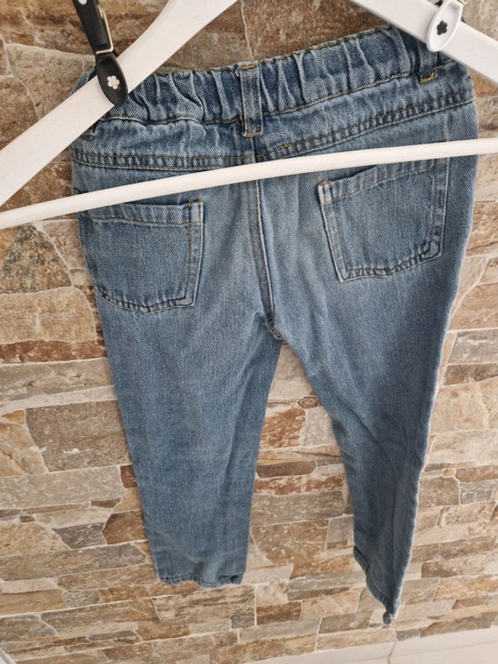 1 pantalon jean bleu taille 6 ans marque tissaia basics - photo numéro 6