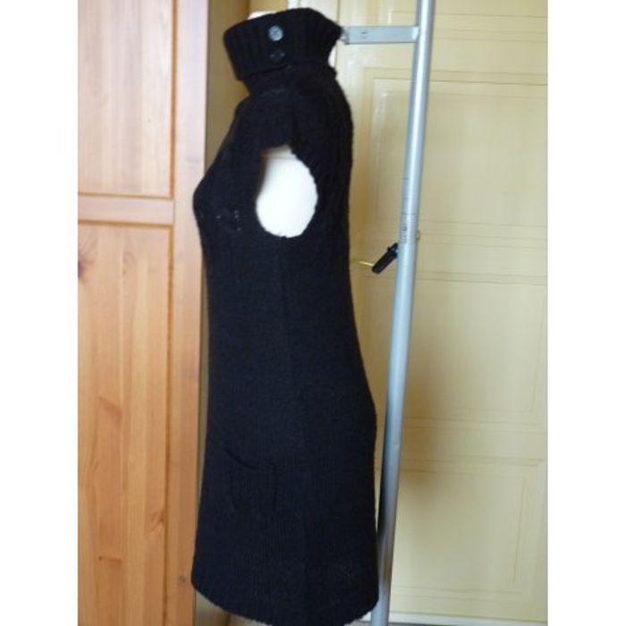 Robe pull col roulé Léa fashion noire T36 - photo numéro 5