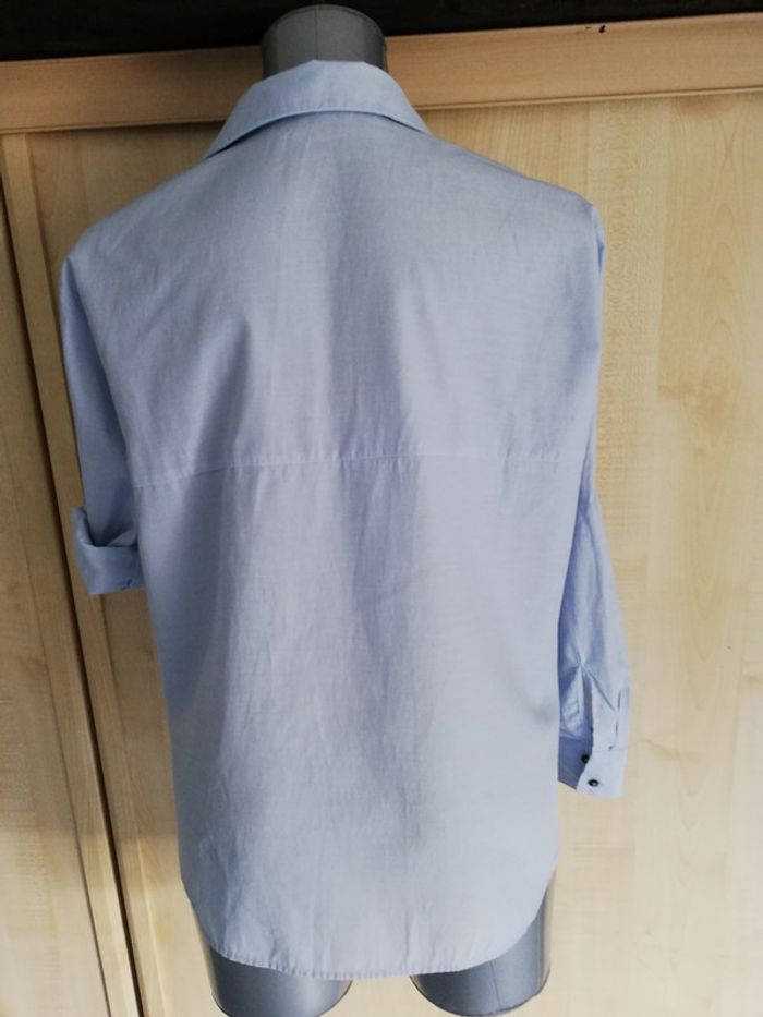 chemise décontracté manches longues zara bleu ciel neuve XS - photo numéro 4