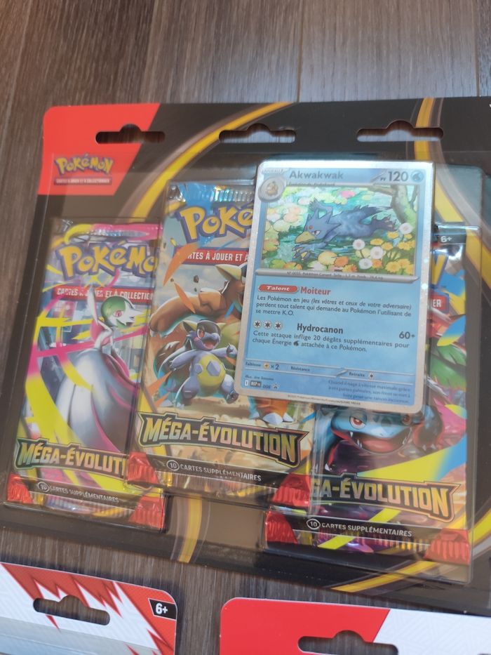 Lot Tripacks cartes Pokémon Étincelles déferlantes Rivalités destinées Mega évolution boosters - photo numéro 4