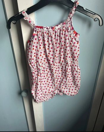 🌸 Combishort fleurie bébé fille – Sergent Major – 6 mois 🌸