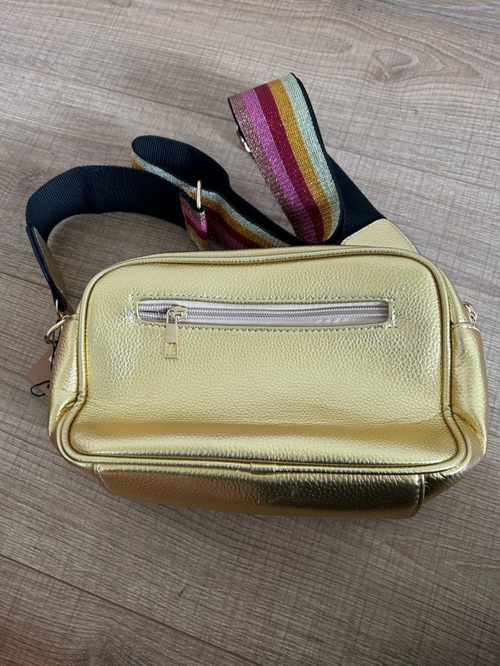Sac en bandoulière doré et multicolore neuf - photo numéro 2