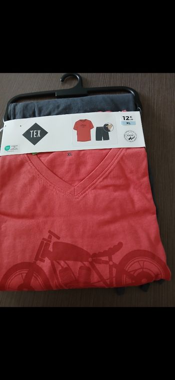 Ensemble pyjamas homme short rn coton tex XL