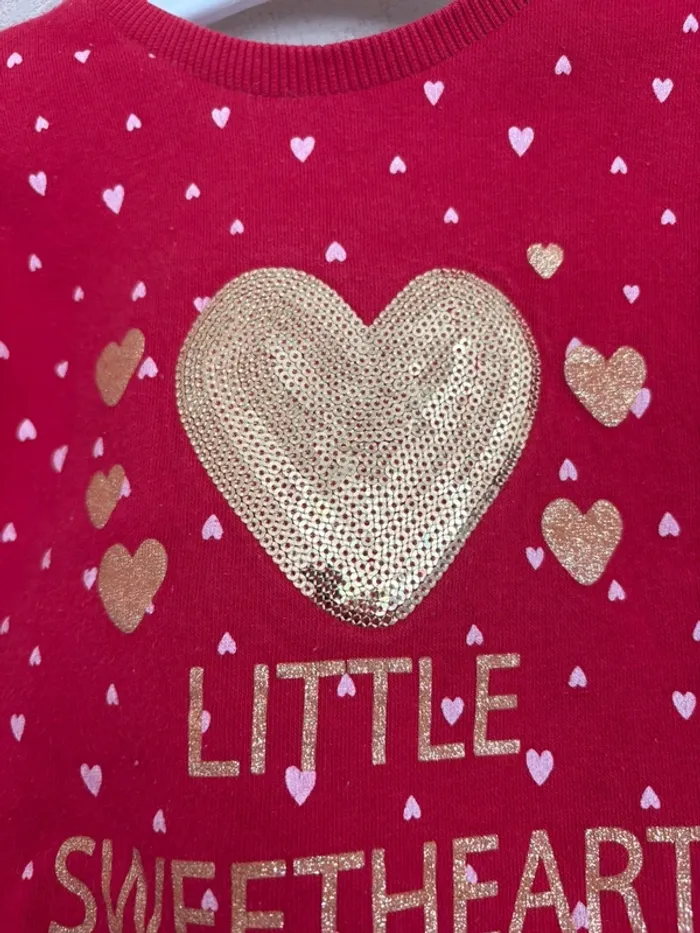 Sweat-shirt rouge bébé fille Primark –12 mois - photo numéro 3