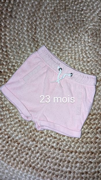 Short court fille en éponge - 23 mois